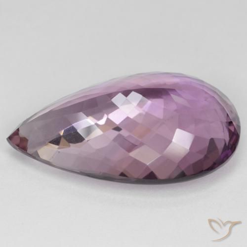 Ametrino Bi-Colore naturale da 22.50 ct, Forma a pera, VVS