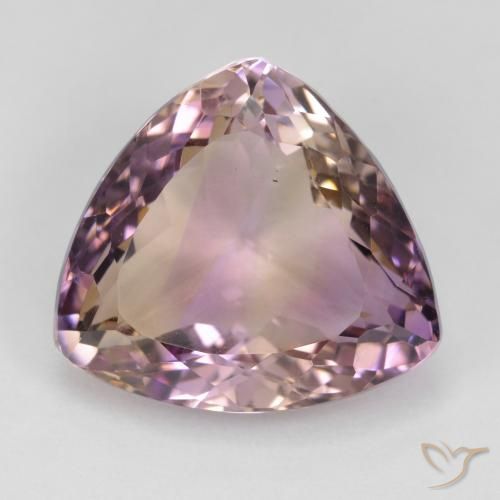 20.11ct Naturale Bi-Colore Ametrino, Taglio trillion, VVS