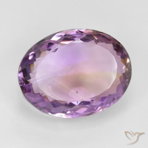 Ametrino Bi-Colore naturale da 19.63 ct, Ovale, VS