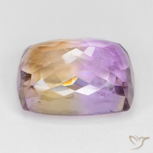 Ametrino Bi-Colore naturale da 16.38 ct, Cuscino, VS