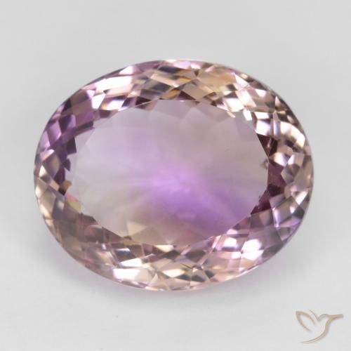 17.30ct Naturale Bi-Colore Ametrino, Ovale, VS