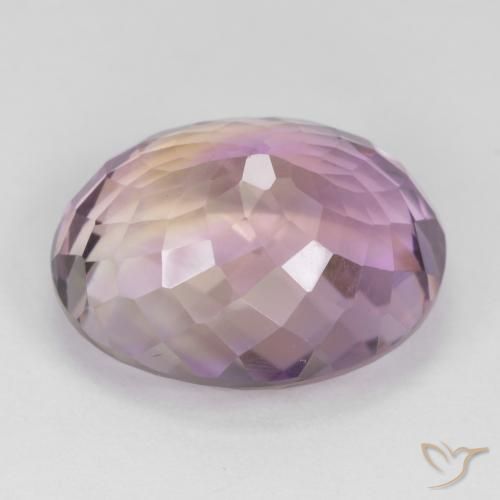 Ametrino Bi-Colore naturale da 17.30 ct, Ovale, VS