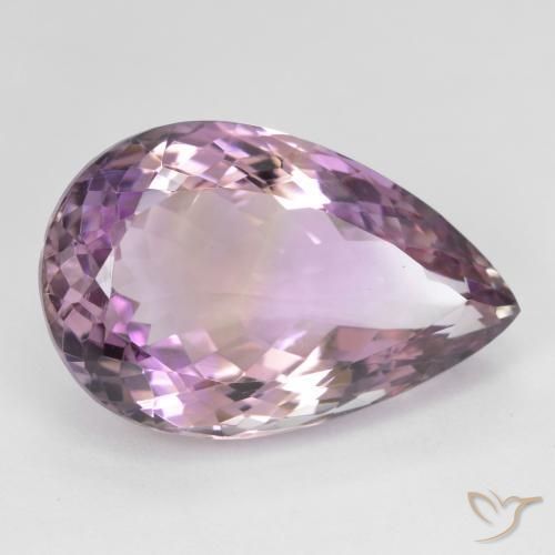 Ametrino Bi-Colore naturale da 16.24 ct, Forma a pera, VVS