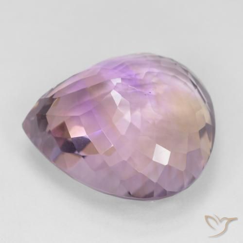 Ametrino Bi-Colore naturale da 31.30 ct, Forma a pera, VS
