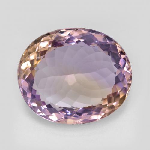 Ametrino Bi-Colore naturale da 16.35 ct, Taglio ovale, VVS-VS
