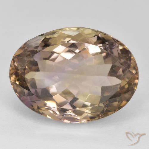 20.00ct Naturale Bi-Colore Ametrino, Ovale, VS