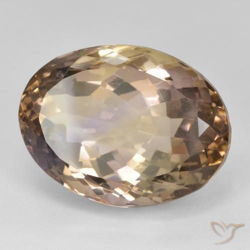 Ametrino Bi-Colore naturale da 20.00 ct, Ovale, VS