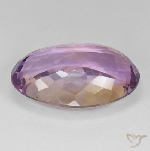 Ametrino Bi-Colore naturale da 23.52 ct, Ovale, VS
