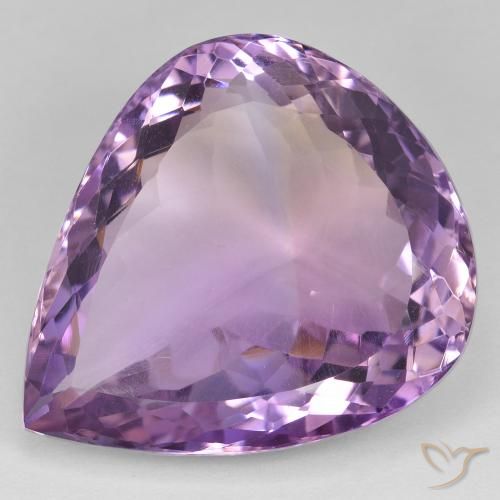 33.36ct Naturale Bi-Colore Ametrino, Forma a pera, VVS-VS