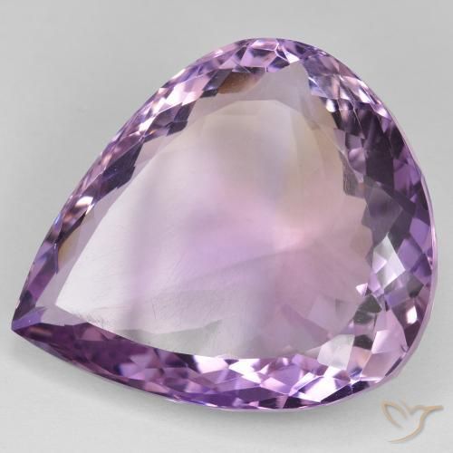 Ametrino Bi-Colore naturale da 33.36 ct, Forma a pera, VVS-VS