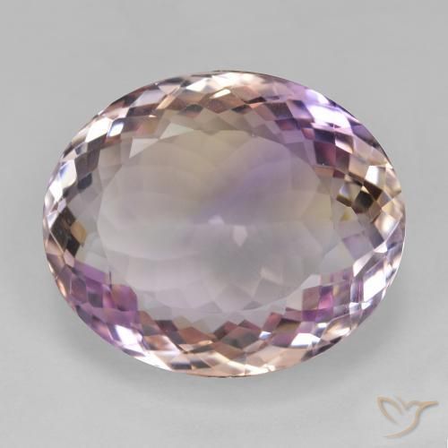 Ametrino Bi-Colore naturale da 25.74 ct, Ovale, VVS-VS
