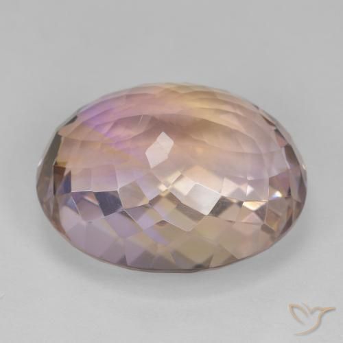 Ametrino Bi-Colore naturale da 25.74 ct, Ovale, VVS-VS