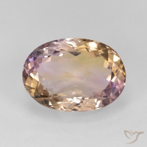 16.73ct Naturale Bi-Colore Ametrino, Ovale, VS