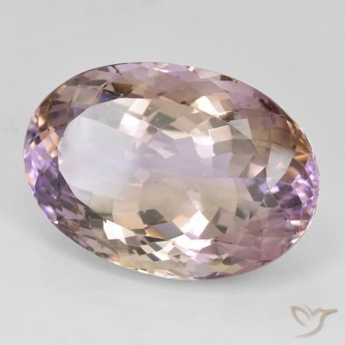 Ametrino Bi-Colore naturale da 24.19 ct, Ovale, VS