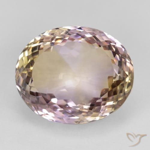 23.65ct Naturale Bi-Colore Ametrino, Ovale, VVS-VS