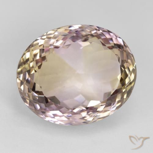 Ametrino Bi-Colore naturale da 23.65 ct, Ovale, VVS-VS
