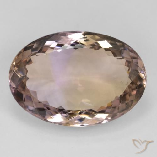 24.83ct Naturale Bi-Colore Ametrino, Ovale, VS