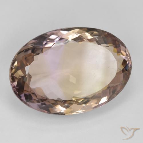 Ametrino Bi-Colore naturale da 24.83 ct, Ovale, VS