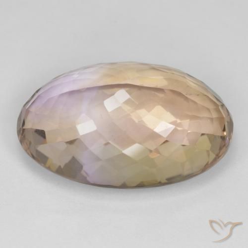 Ametrino Bi-Colore naturale da 24.83 ct, Ovale, VS