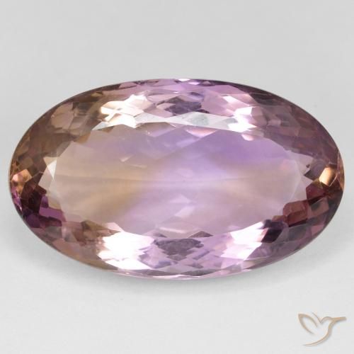 24.66ct Naturale Bi-Colore Ametrino, Ovale, VS