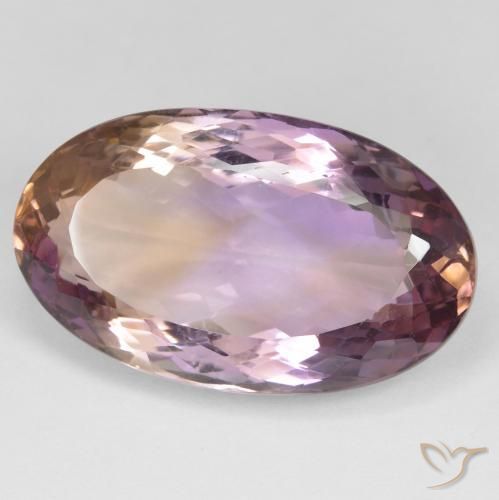 Ametrino Bi-Colore naturale da 24.66 ct, Ovale, VS