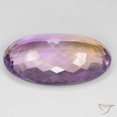 Ametrino Bi-Colore naturale da 24.66 ct, Ovale, VS