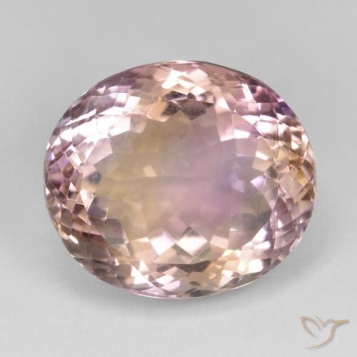 18.70ct Naturale Bi-Colore Ametrino, Ovale, VS