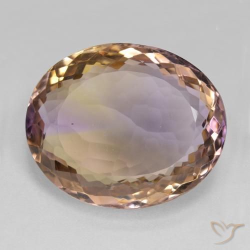 22.41ct Naturale Bi-Colore Ametrino, Ovale, VS