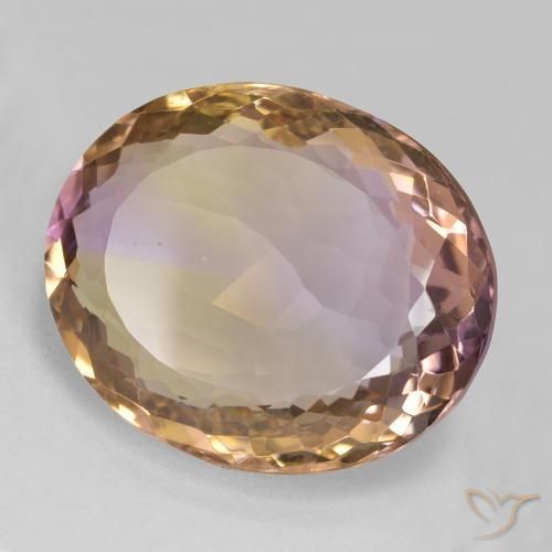 Ametrino Bi-Colore naturale da 22.41 ct, Ovale, VS