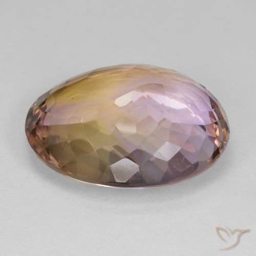 Ametrino Bi-Colore naturale da 22.41 ct, Ovale, VS