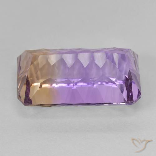 Ametrino Bi-Colore naturale da 9.72 ct, Ottagonale / Taglio smeraldo, VVS-VS