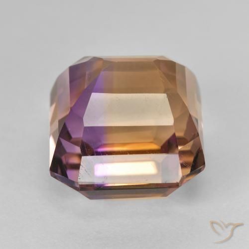 Ametrino Bi-Colore naturale da 10.38 ct, Ottagonale / Taglio smeraldo, VVS-VS