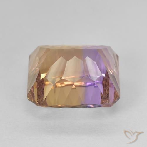 Ametrino Bi-Colore naturale da 9.05 ct, Ottagonale / Taglio smeraldo, VVS-VS