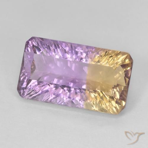 Ametrino Bi-Colore naturale da 6.56 ct, Ottagonale / Taglio smeraldo, VVS-VS