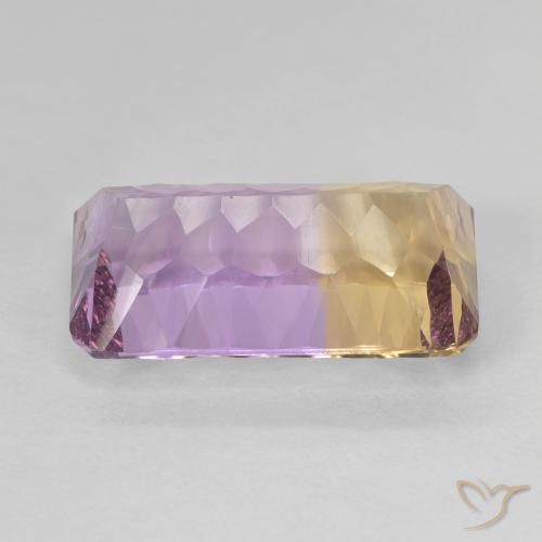 Ametrino Bi-Colore naturale da 6.56 ct, Ottagonale / Taglio smeraldo, VVS-VS
