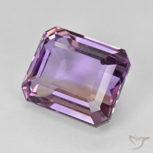Ametrino Bi-Colore naturale da 8.50 ct, Ottagonale / Taglio smeraldo, VVS-VS