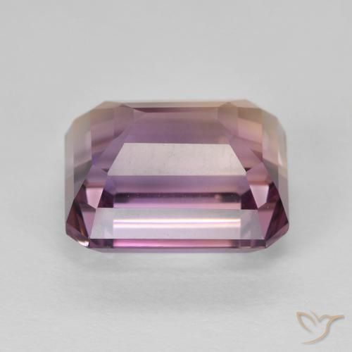 Ametrino Bi-Colore naturale da 8.50 ct, Ottagonale / Taglio smeraldo, VVS-VS