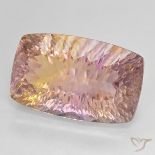 Ametrino Bi-Colore naturale da 19.18 ct, Cuscino, VVS