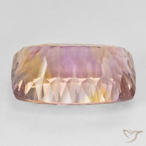 Ametrino Bi-Colore naturale da 19.18 ct, Cuscino, VVS