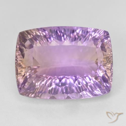 13.49ct Naturale Bi-Colore Ametrino, Cuscino, VVS