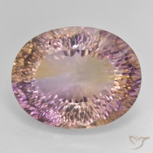 21.22ct Naturale Bi-Colore Ametrino, Ovale, VVS
