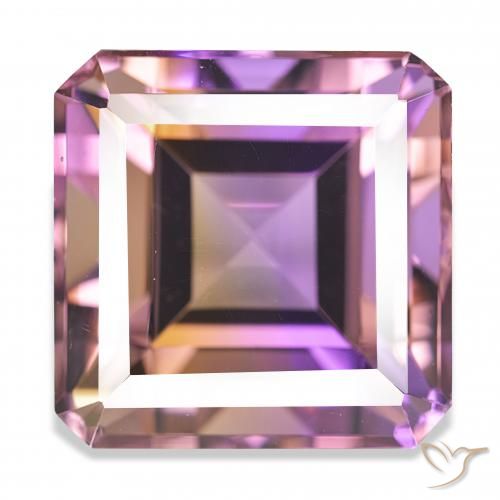 36.92ct Bi-Colore Ametrino, Taglio smeraldo, IF