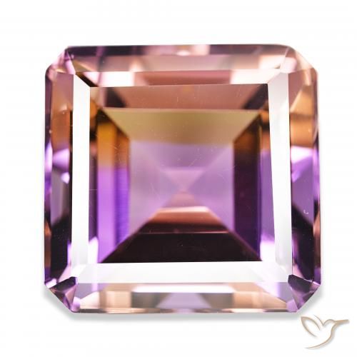 33.16ct Bi-Colore Ametrino, Taglio smeraldo, IF