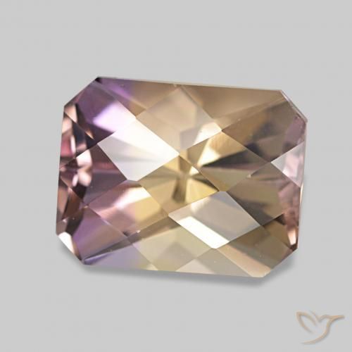 Ametrino Bi-Colore naturale da 2.47 ct, Ottagonale / Taglio smeraldo, VVS