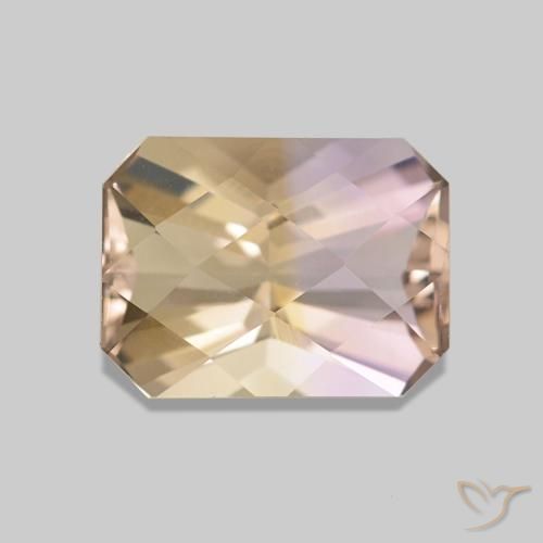 1.64ct Bi-Colore Ametrino, Taglio smeraldo, VS