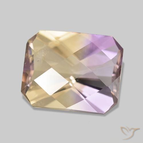 Ametrino Bi-Colore naturale da 2.91 ct, Ottagonale / Taglio smeraldo, VS