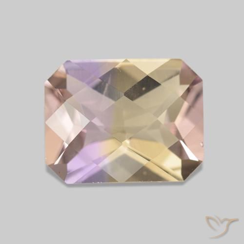 1.78ct Bi-Colore Ametrino, Taglio smeraldo, VS