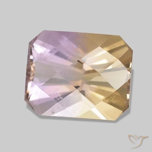Ametrino Bi-Colore naturale da 3.38 ct, Ottagonale / Taglio smeraldo, VS
