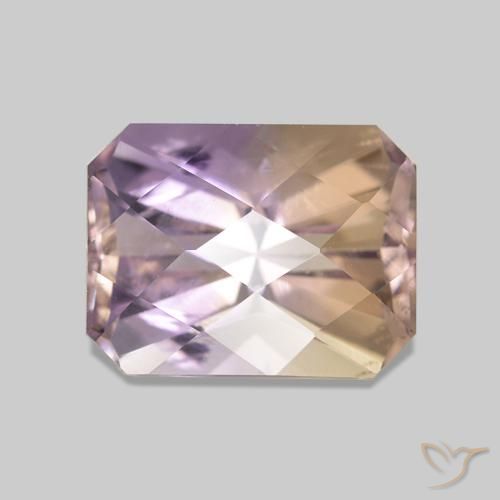 2.51ct Bi-Colore Ametrino, Taglio smeraldo, VS