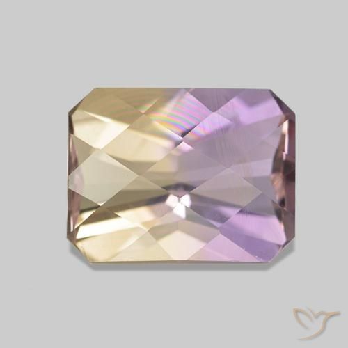 Ametrino Bi-Colore naturale da 2.26 ct, Ottagonale / Taglio smeraldo, VS